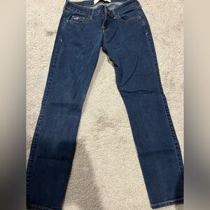 Hollister Dark Blue Slim Straight Jeans